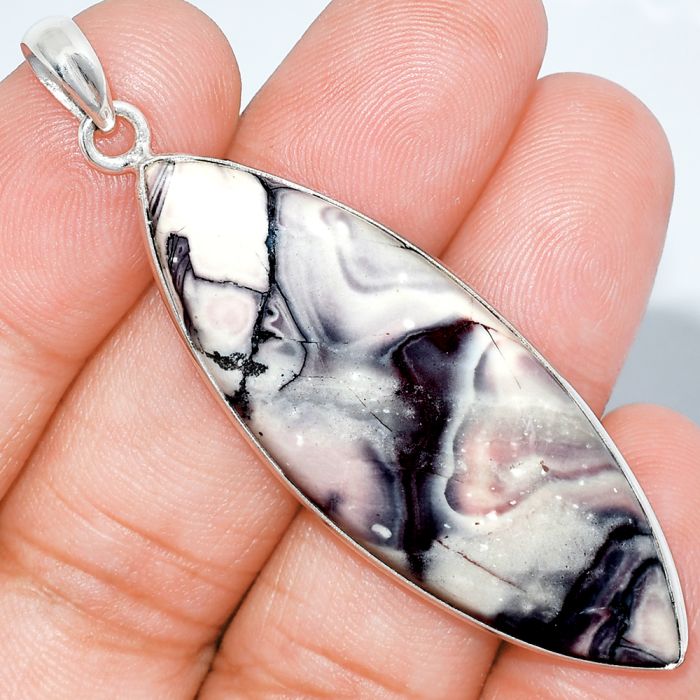 Porcelain Jasper Pendant SDP153302 P-1001, 18x49 mm