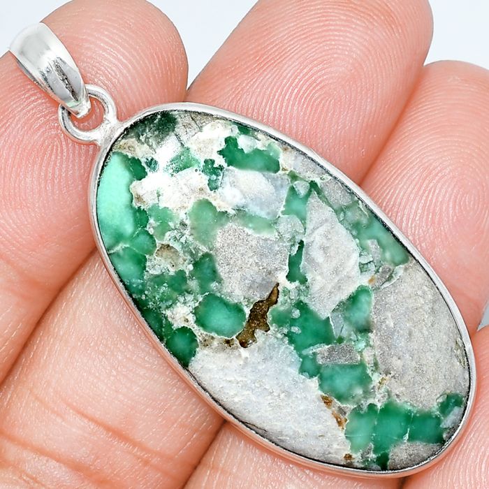 Utah Variscite Pendant SDP153306 P-1001, 20x37 mm