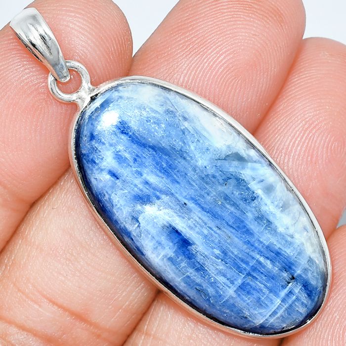 Blue Kyanite Pendant SDP153326 P-1001, 18x36 mm