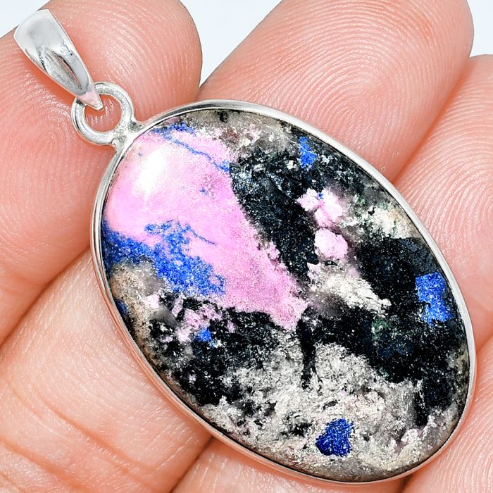 Pink Cobalt Pendant SDP153330 P-1001, 23x34 mm