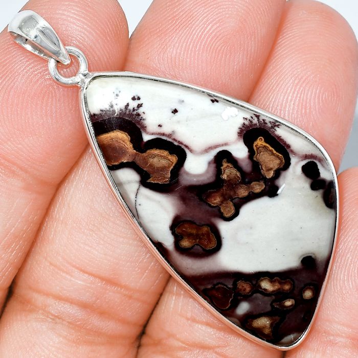 Coffee Bean Jasper Pendant SDP153341 P-1001, 23x42 mm