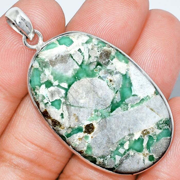 Utah Variscite Pendant SDP153342 P-1001, 24x39 mm