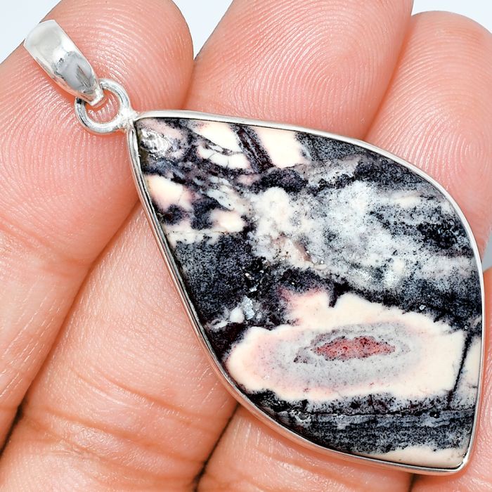 Porcelain Jasper Pendant SDP153397 P-1001, 25x42 mm