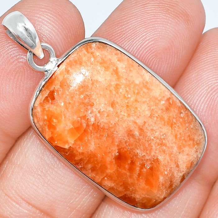 Orange Aventurine Pendant SDP153436 P-1001, 20x29 mm