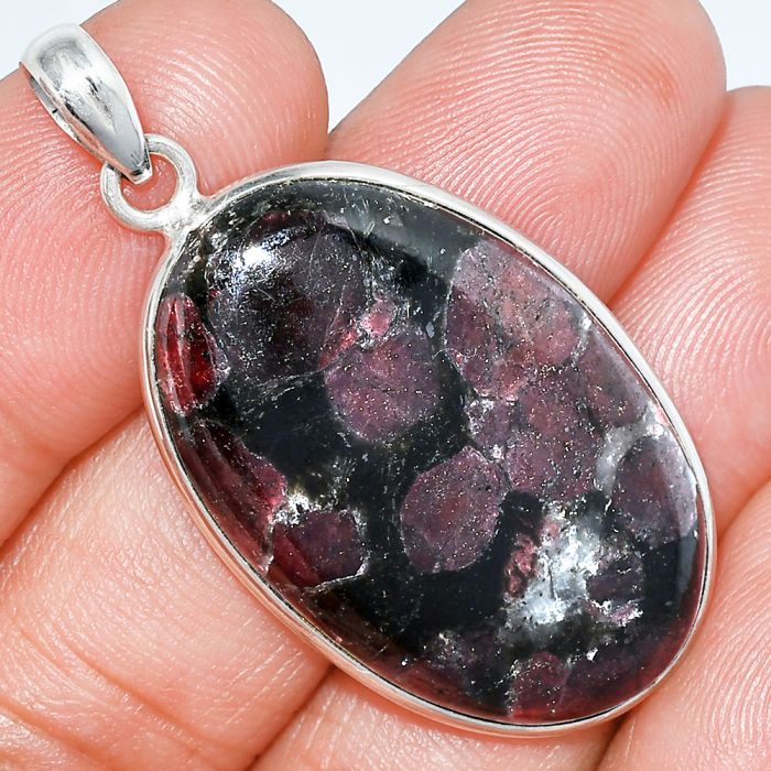 Russian Eudialyte Pendant SDP153453 P-1001, 21x33 mm