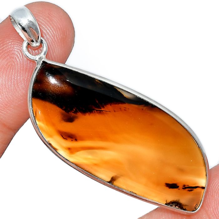 Montana Agate Pendant SDP153467 P-1001, 17x41 mm