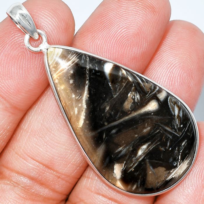 Bat Cave Jasper Pendant SDP153481 P-1001, 23x40 mm