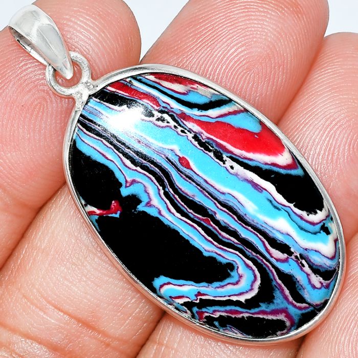 Fordite Detroit Agate Pendant SDP153485 P-1001, 21x33 mm