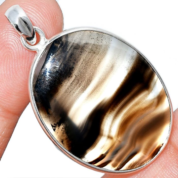 Montana Agate Pendant SDP153489 P-1001, 24x31 mm