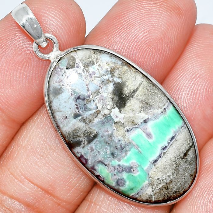 Utah Variscite Pendant SDP153492 P-1001, 20x34 mm