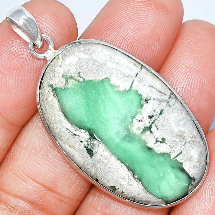 Utah Variscite Pendant SDP153496 P-1001, 22x37 mm