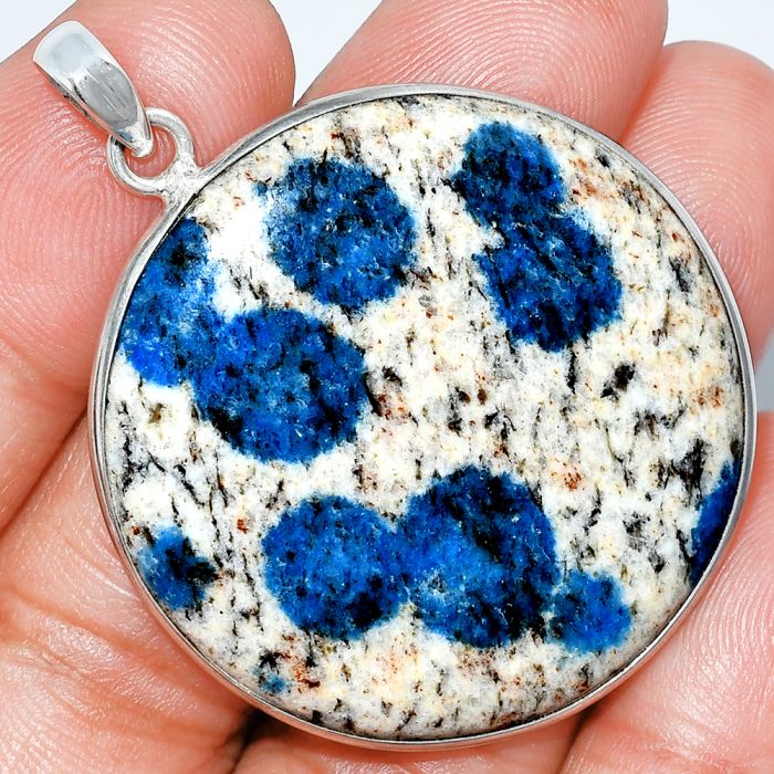 K2 Blue - Azurite In Quartz Pendant SDP153500 P-1001, 36x36 mm