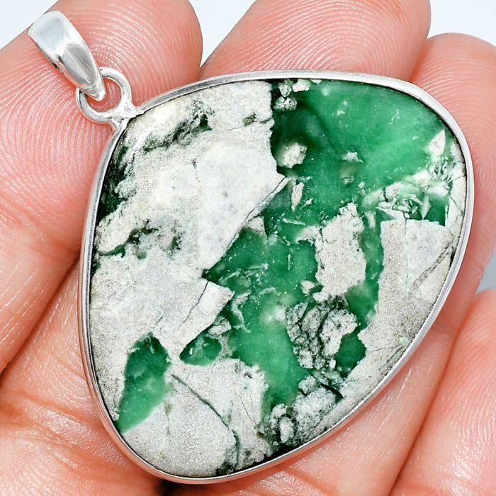 Utah Variscite Pendant SDP153507 P-1001, 31x39 mm