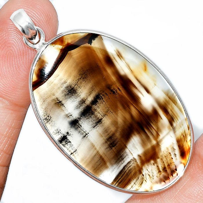 Montana Agate Pendant SDP153548 P-1001, 27x41 mm