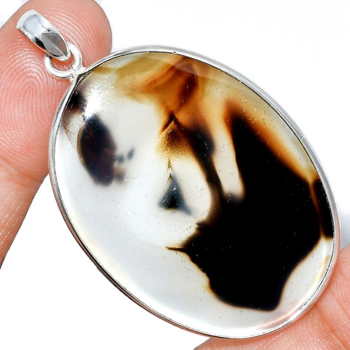 Montana Agate Pendant SDP153553 P-1001, 30x42 mm