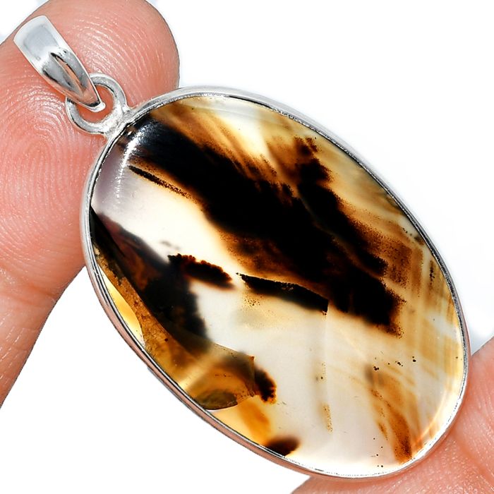 Montana Agate Pendant SDP153597 P-1001, 23x36 mm