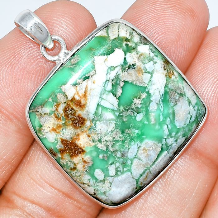 Utah Variscite Pendant SDP153622 P-1001, 27x28 mm