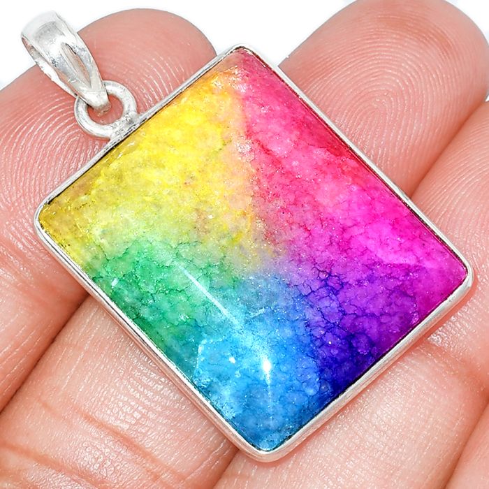 Multi Solar Quartz Pendant SDP153678 P-1001, 22x27 mm