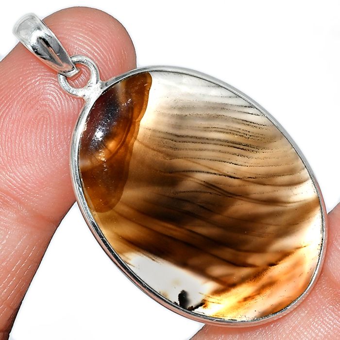 Montana Agate Pendant SDP153689 P-1001, 24x33 mm