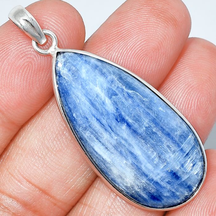 Blue Kyanite Pendant SDP153727 P-1001, 18x38 mm