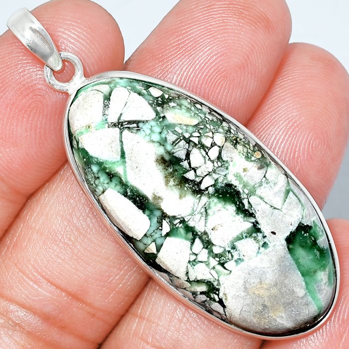 Utah Variscite Pendant SDP153731 P-1001, 20x42 mm