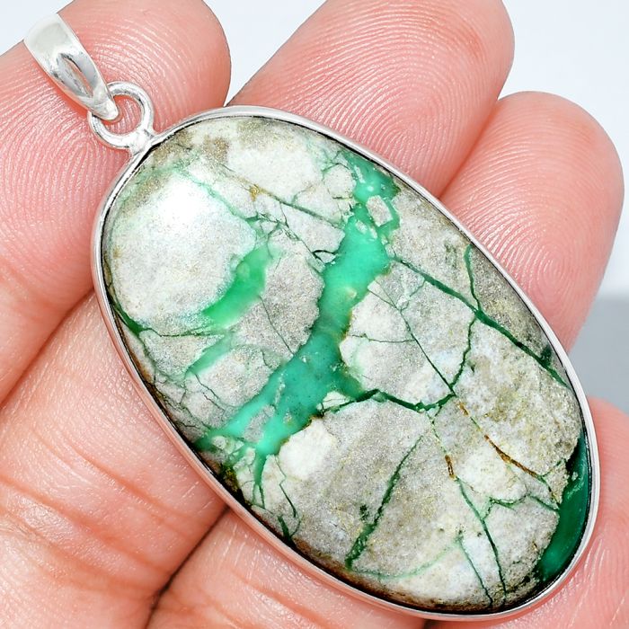 Utah Variscite Pendant SDP153753 P-1001, 25x44 mm