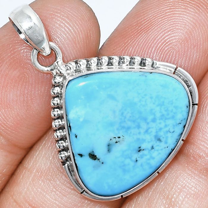 Natural Rare Turquoise Nevada Aztec Mt Pendant SDP153773 P-1058, 19x22 mm