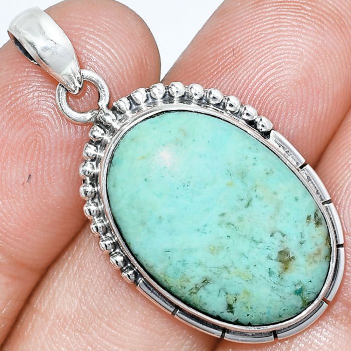 Royston Ribbon Turquoise Pendant SDP153774 P-1058, 16x22 mm