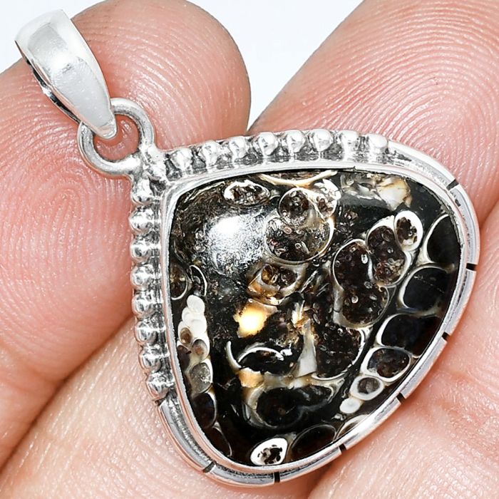 Turtella Jasper Pendant SDP153783 P-1058, 18x20 mm