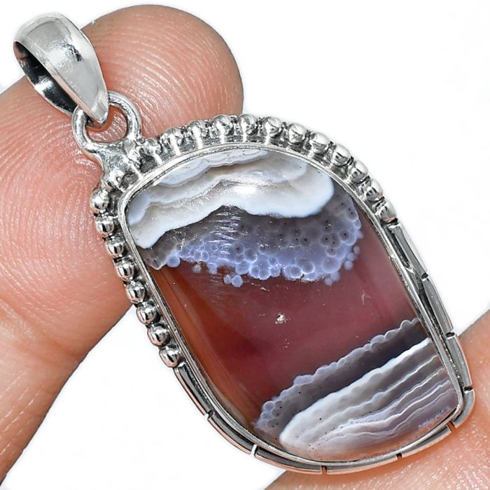 Lake Superior Agate Pendant SDP153796 P-1058, 15x27 mm