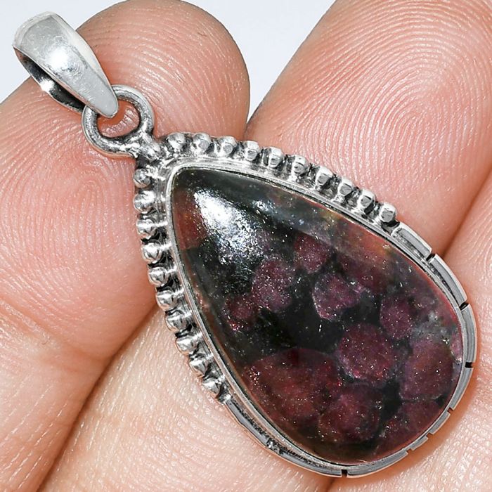 Russian Eudialyte Pendant SDP153797 P-1058, 15x24 mm