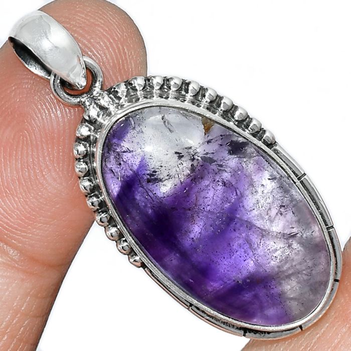 Super 23 Amethyst Mineral From Auralite Pendant SDP153810 P-1058, 15x25 mm