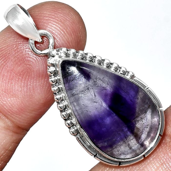 Super 23 Amethyst Mineral From Auralite Pendant SDP153832 P-1058, 14x23 mm