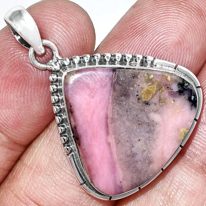 Rhodonite Pendant SDP153855 P-1058, 21x23 mm