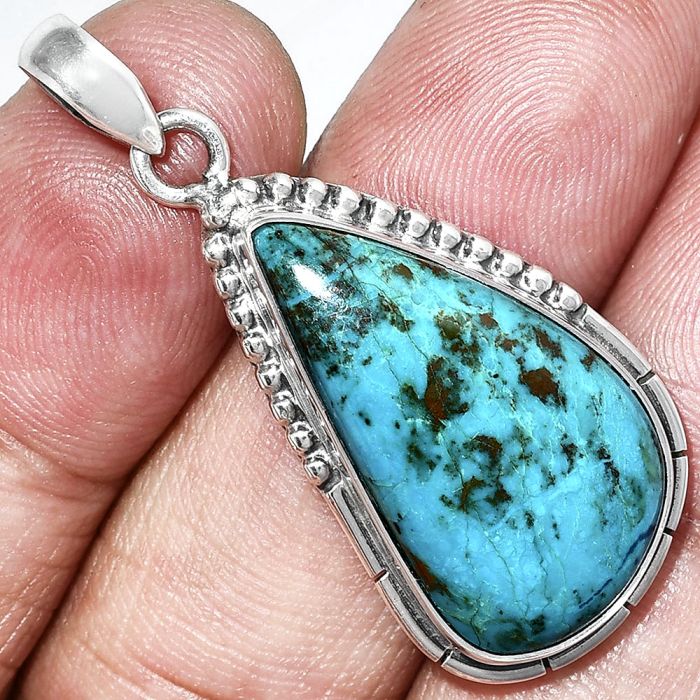 Shattuckite Pendant SDP153857 P-1058, 14x25 mm