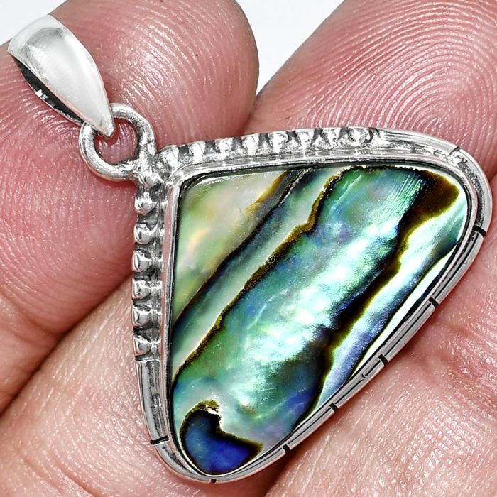 Abalone Shell Pendant SDP153865 P-1058, 16x24 mm