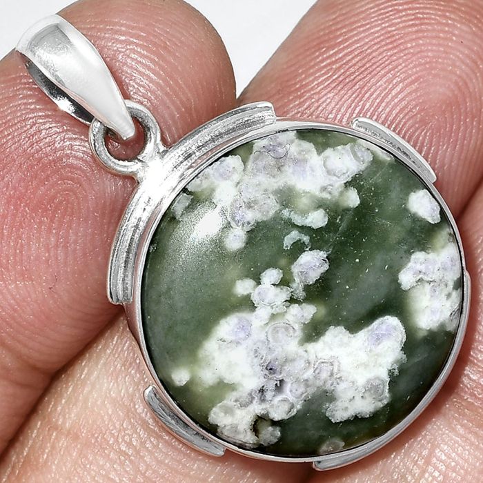 Peace Jade Pendant SDP153868 P-1072, 21x21 mm