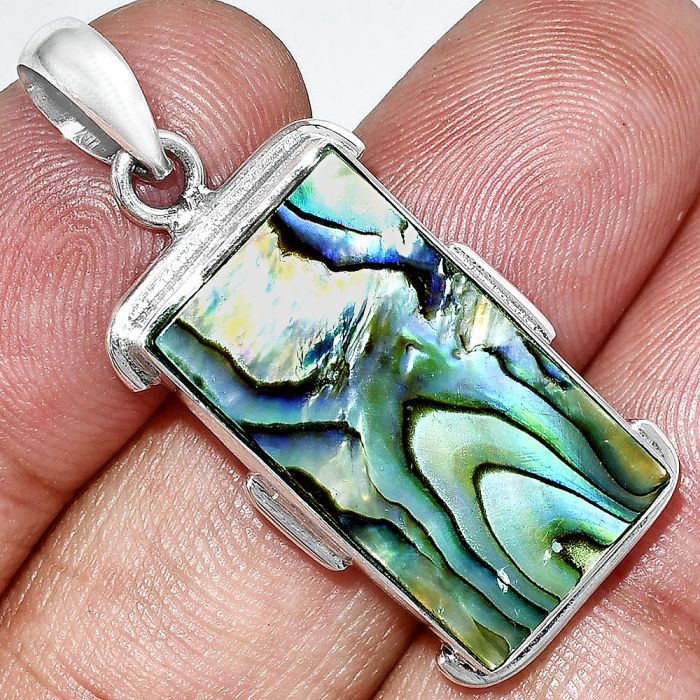 Abalone Shell Pendant SDP153891 P-1072, 13x24 mm