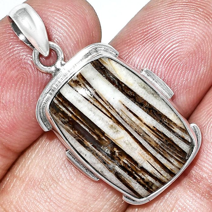 Stick Agate Pendant SDP153921 P-1072, 15x21 mm