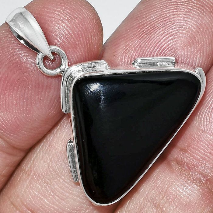 Black Onyx Pendant SDP153955 P-1072, 17x24 mm