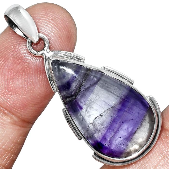 Blue John Pendant SDP153974 P-1072, 15x25 mm