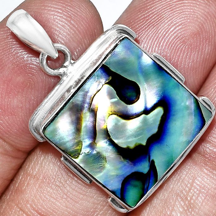 Abalone Shell Pendant SDP153995 P-1072, 19x19 mm