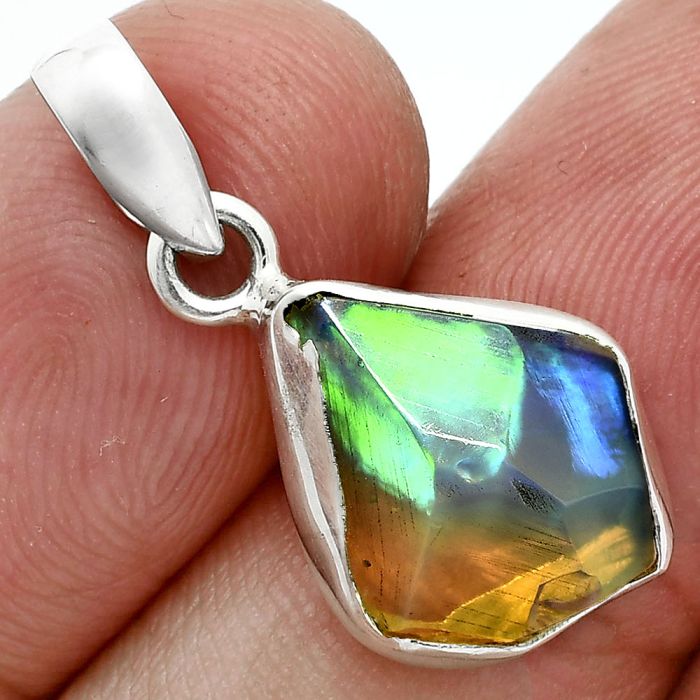 Ethiopian Opal Rough Pendant SDP157096 P-1001, 12x14 mm