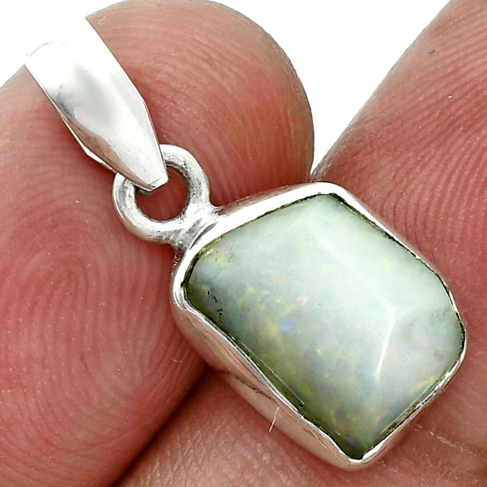 Ethiopian Opal Rough Pendant SDP157128 P-1001, 9x12 mm