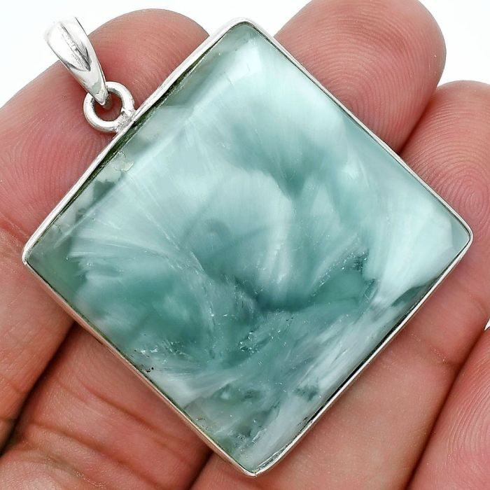 Hemimorphite Pendant SDP157197 P-1001, 29x29 mm