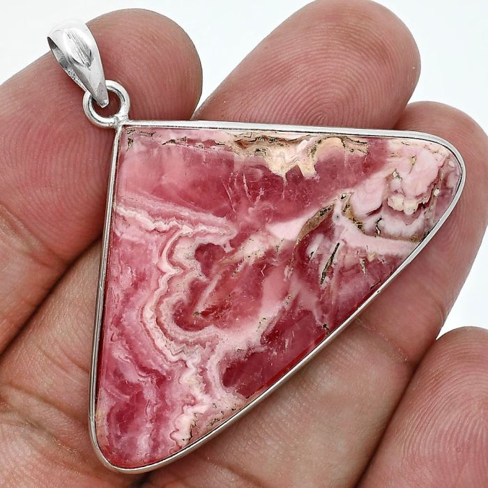 Rhodochrosite Argentina Pendant SDP157213 P-1001, 27x43 mm