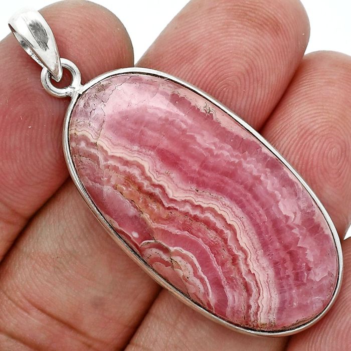 Rhodochrosite Argentina Pendant SDP157220 P-1001, 18x35 mm