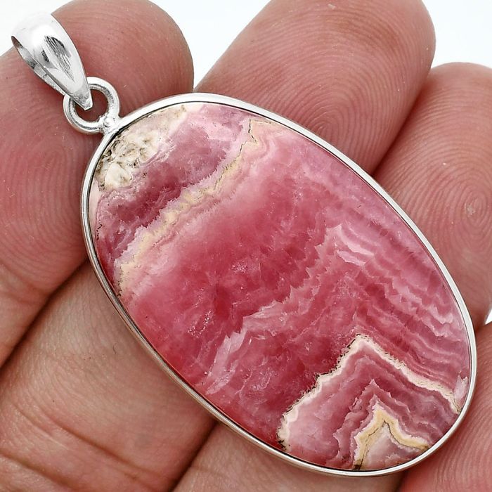 Rhodochrosite Argentina Pendant SDP157227 P-1001, 22x36 mm