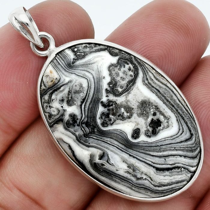 Crazy Lace Agate Pendant SDP157244 P-1001, 22x32 mm