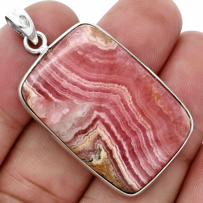 Rhodochrosite Argentina Pendant SDP157248 P-1001, 22x32 mm